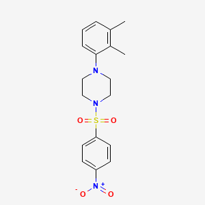 molecular formula C18H21N3O4S B6033887 1-(2,3-dimethylphenyl)-4-[(4-nitrophenyl)sulfonyl]piperazine 