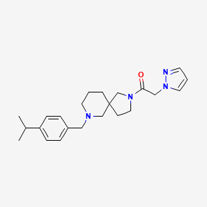 7-(4-isopropylbenzyl)-2-(1H-pyrazol-1-ylacetyl)-2,7-diazaspiro[4.5]decane