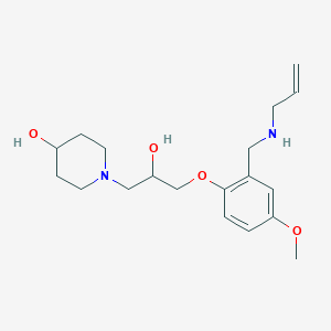 molecular formula C19H30N2O4 B6033933 1-(3-{2-[(allylamino)methyl]-4-methoxyphenoxy}-2-hydroxypropyl)-4-piperidinol 