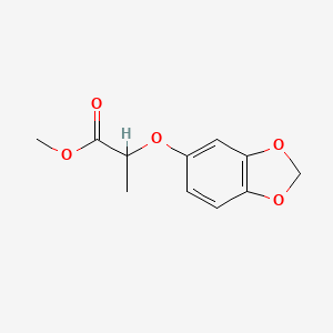 molecular formula C11H12O5 B6034024 methyl 2-(1,3-benzodioxol-5-yloxy)propanoate 