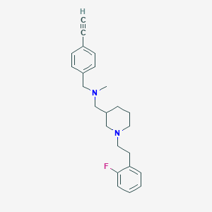 molecular formula C24H29FN2 B6034063 (4-ethynylbenzyl)({1-[2-(2-fluorophenyl)ethyl]-3-piperidinyl}methyl)methylamine 