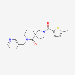 molecular formula C20H23N3O2S B6034075 2-[(5-methyl-2-thienyl)carbonyl]-7-(3-pyridinylmethyl)-2,7-diazaspiro[4.5]decan-6-one 