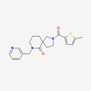 2-[(5-methyl-2-thienyl)carbonyl]-7-(3-pyridinylmethyl)-2,7-diazaspiro[4.5]decan-6-one