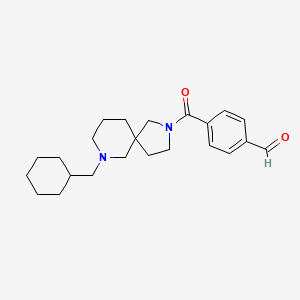molecular formula C23H32N2O2 B6034093 4-{[7-(cyclohexylmethyl)-2,7-diazaspiro[4.5]dec-2-yl]carbonyl}benzaldehyde 