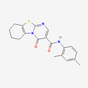 molecular formula C19H19N3O2S B6034112 N-(2,4-dimethylphenyl)-4-oxo-6,7,8,9-tetrahydro-4H-pyrimido[2,1-b][1,3]benzothiazole-3-carboxamide 