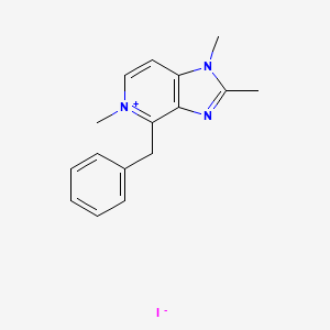 molecular formula C16H18IN3 B6034119 4-benzyl-1,2,5-trimethyl-1H-imidazo[4,5-c]pyridin-5-ium iodide 