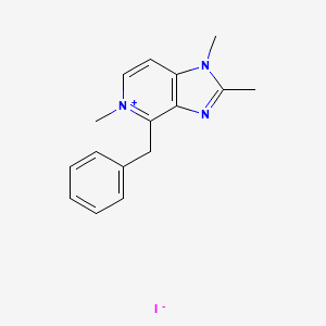 4-benzyl-1,2,5-trimethyl-1H-imidazo[4,5-c]pyridin-5-ium iodide