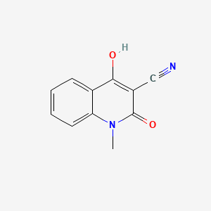 molecular formula C11H8N2O2 B603421 4-Hydroxy-1-methyl-2-oxo-1,2-dihydroquinoline-3-carbonitrile CAS No. 73281-56-8