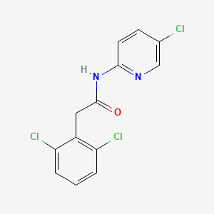 molecular formula C13H9Cl3N2O B6034344 N-(5-chloro-2-pyridinyl)-2-(2,6-dichlorophenyl)acetamide 