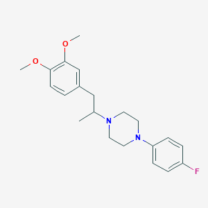1-[2-(3,4-dimethoxyphenyl)-1-methylethyl]-4-(4-fluorophenyl)piperazine