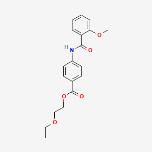molecular formula C19H21NO5 B6034373 2-ethoxyethyl 4-[(2-methoxybenzoyl)amino]benzoate 