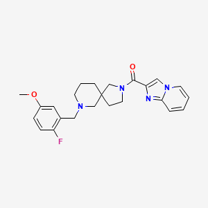 7-(2-fluoro-5-methoxybenzyl)-2-(imidazo[1,2-a]pyridin-2-ylcarbonyl)-2,7-diazaspiro[4.5]decane