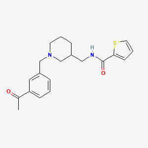 N-{[1-(3-acetylbenzyl)-3-piperidinyl]methyl}-2-thiophenecarboxamide