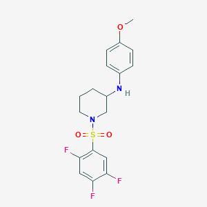 N-(4-methoxyphenyl)-1-[(2,4,5-trifluorophenyl)sulfonyl]-3-piperidinamine