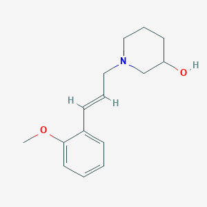 molecular formula C15H21NO2 B6034453 1-[3-(2-methoxyphenyl)-2-propen-1-yl]-3-piperidinol 