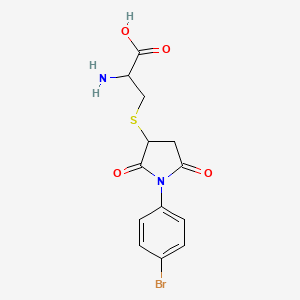 S-[1-(4-bromophenyl)-2,5-dioxo-3-pyrrolidinyl]-D-cysteine