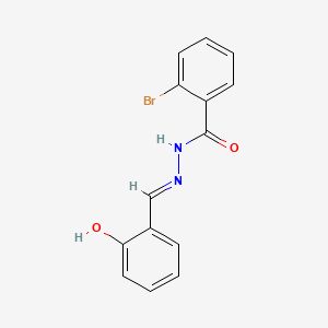 molecular formula C14H11BrN2O2 B603452 2-bromo-N'-[(E)-(2-hydroxyphenyl)methylidene]benzohydrazide CAS No. 305858-55-3