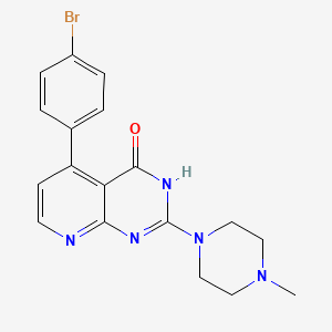 molecular formula C18H18BrN5O B6034554 5-(4-bromophenyl)-2-(4-methyl-1-piperazinyl)pyrido[2,3-d]pyrimidin-4(3H)-one 
