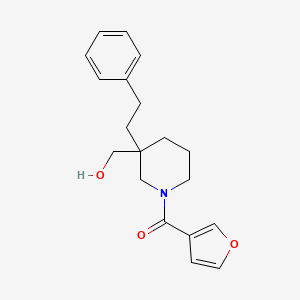 [1-(3-furoyl)-3-(2-phenylethyl)-3-piperidinyl]methanol