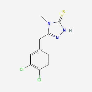 molecular formula C10H9Cl2N3S B6034611 5-(3,4-dichlorobenzyl)-4-methyl-4H-1,2,4-triazole-3-thiol 