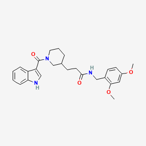 N-(2,4-dimethoxybenzyl)-3-[1-(1H-indol-3-ylcarbonyl)-3-piperidinyl]propanamide
