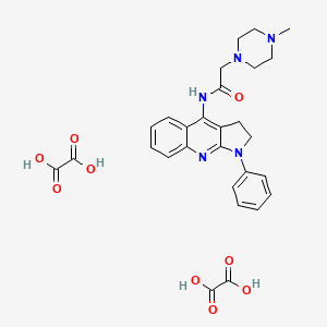 2-(4-methyl-1-piperazinyl)-N-(1-phenyl-2,3-dihydro-1H-pyrrolo[2,3-b]quinolin-4-yl)acetamide diethanedioate