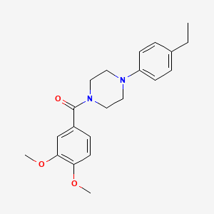 1-(3,4-dimethoxybenzoyl)-4-(4-ethylphenyl)piperazine