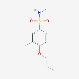 molecular formula C11H17NO3S B603473 N,3-dimethyl-4-propoxybenzenesulfonamide CAS No. 1206149-81-6