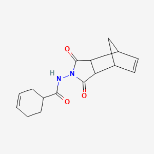 molecular formula C16H18N2O3 B6034730 N-(3,5-dioxo-4-azatricyclo[5.2.1.0~2,6~]dec-8-en-4-yl)-3-cyclohexene-1-carboxamide 