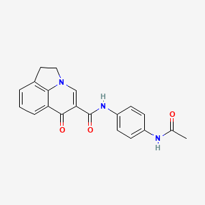 N-[4-(acetylamino)phenyl]-6-oxo-1,2-dihydro-6H-pyrrolo[3,2,1-ij]quinoline-5-carboxamide