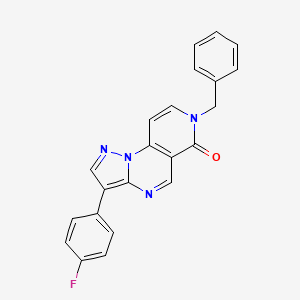 molecular formula C22H15FN4O B6034760 7-benzyl-3-(4-fluorophenyl)pyrazolo[1,5-a]pyrido[3,4-e]pyrimidin-6(7H)-one 