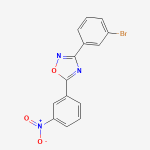 molecular formula C14H8BrN3O3 B6034784 3-(3-bromophenyl)-5-(3-nitrophenyl)-1,2,4-oxadiazole CAS No. 838905-57-0