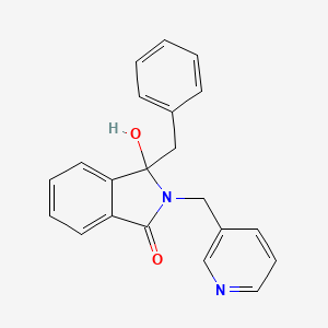molecular formula C21H18N2O2 B6034788 3-benzyl-3-hydroxy-2-(3-pyridinylmethyl)-1-isoindolinone 