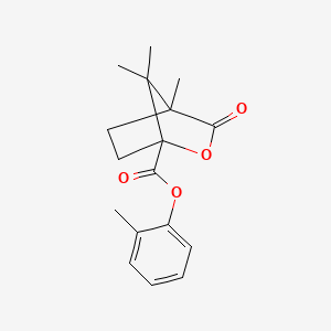 molecular formula C17H20O4 B6034797 2-methylphenyl 4,7,7-trimethyl-3-oxo-2-oxabicyclo[2.2.1]heptane-1-carboxylate 
