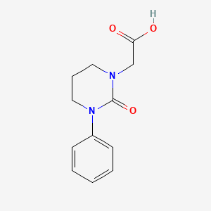 molecular formula C12H14N2O3 B603481 (2-Oxo-3-phenyltetrahydropyrimidin-1(2H)-yl)acetic acid CAS No. 944463-63-2