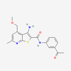N-(3-acetylphenyl)-3-amino-4-(methoxymethyl)-6-methylthieno[2,3-b]pyridine-2-carboxamide