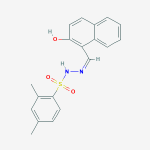 molecular formula C19H18N2O3S B6034885 N'-[(2-hydroxy-1-naphthyl)methylene]-2,4-dimethylbenzenesulfonohydrazide 