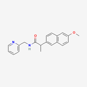 molecular formula C20H20N2O2 B603490 2-(6-methoxy-2-naphthyl)-N-(2-pyridinylmethyl)propanamide CAS No. 1088217-02-0