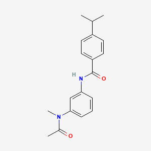 N-{3-[acetyl(methyl)amino]phenyl}-4-isopropylbenzamide