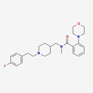 molecular formula C26H34FN3O2 B6035031 N-({1-[2-(4-fluorophenyl)ethyl]-4-piperidinyl}methyl)-N-methyl-2-(4-morpholinyl)benzamide 