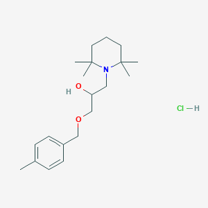 molecular formula C20H34ClNO2 B6035051 1-[(4-methylbenzyl)oxy]-3-(2,2,6,6-tetramethyl-1-piperidinyl)-2-propanol hydrochloride 
