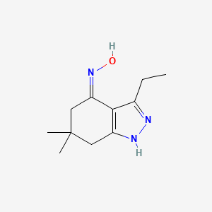 3-ethyl-6,6-dimethyl-1,5,6,7-tetrahydro-4H-indazol-4-one oxime