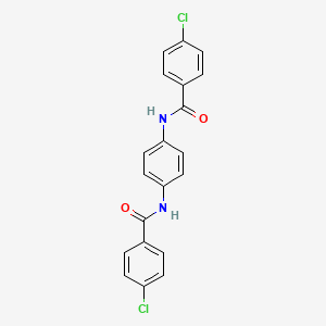 molecular formula C20H14Cl2N2O2 B6035082 N,N'-1,4-phenylenebis(4-chlorobenzamide) 