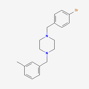 molecular formula C19H23BrN2 B6035090 1-(4-bromobenzyl)-4-(3-methylbenzyl)piperazine 