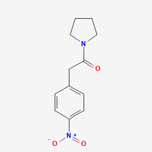 molecular formula C12H14N2O3 B6035107 1-[(4-nitrophenyl)acetyl]pyrrolidine 