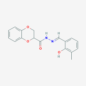 molecular formula C17H16N2O4 B6035115 N'-(2-hydroxy-3-methylbenzylidene)-2,3-dihydro-1,4-benzodioxine-2-carbohydrazide 