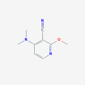 molecular formula C9H11N3O B6035128 4-(dimethylamino)-2-methoxynicotinonitrile 