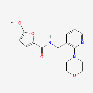 molecular formula C16H19N3O4 B6035156 5-methoxy-N-{[2-(4-morpholinyl)-3-pyridinyl]methyl}-2-furamide 