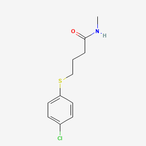 molecular formula C11H14ClNOS B6035182 4-[(4-chlorophenyl)thio]-N-methylbutanamide 