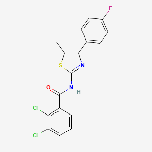 2,3-dichloro-N-[4-(4-fluorophenyl)-5-methyl-1,3-thiazol-2-yl]benzamide